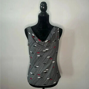 VTG Business Y2K New York & company Cowl Neck Top size M